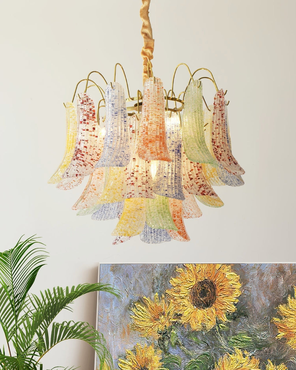 Venini Colorful Murano Glass Ceiling fixture Chandelier