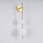 Vertical Globe Plug-in Lamp bracket Wall Lamp
