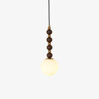 Vertical Walnut Balls Houselight Pendant Lamp