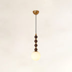 Vertical Walnut Balls Houselight Pendant Lamp