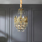 Vintage Crystal Crown Chandelier