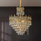 Vintage Crystal Crown Chandelier
