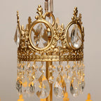Vintage Crystal Crown Chandelier