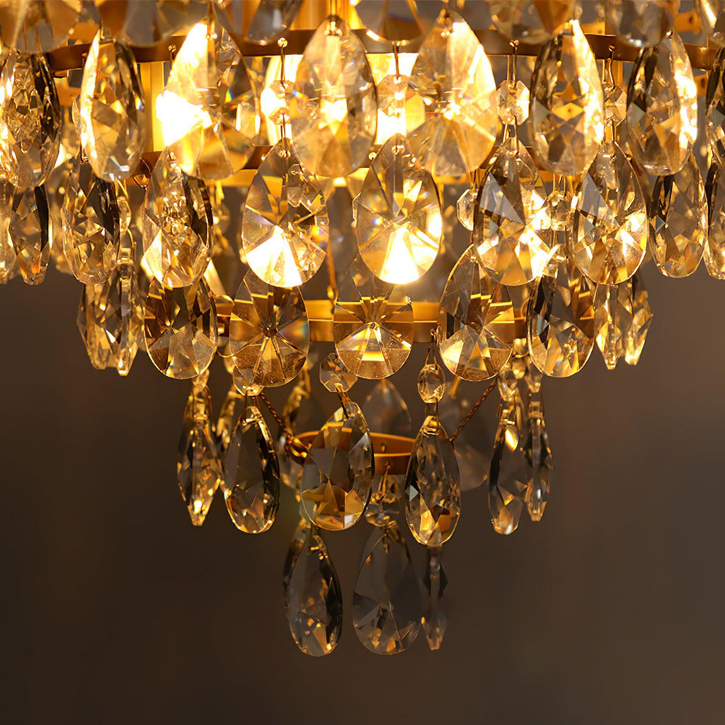 Vintage Crystal Crown Chandelier