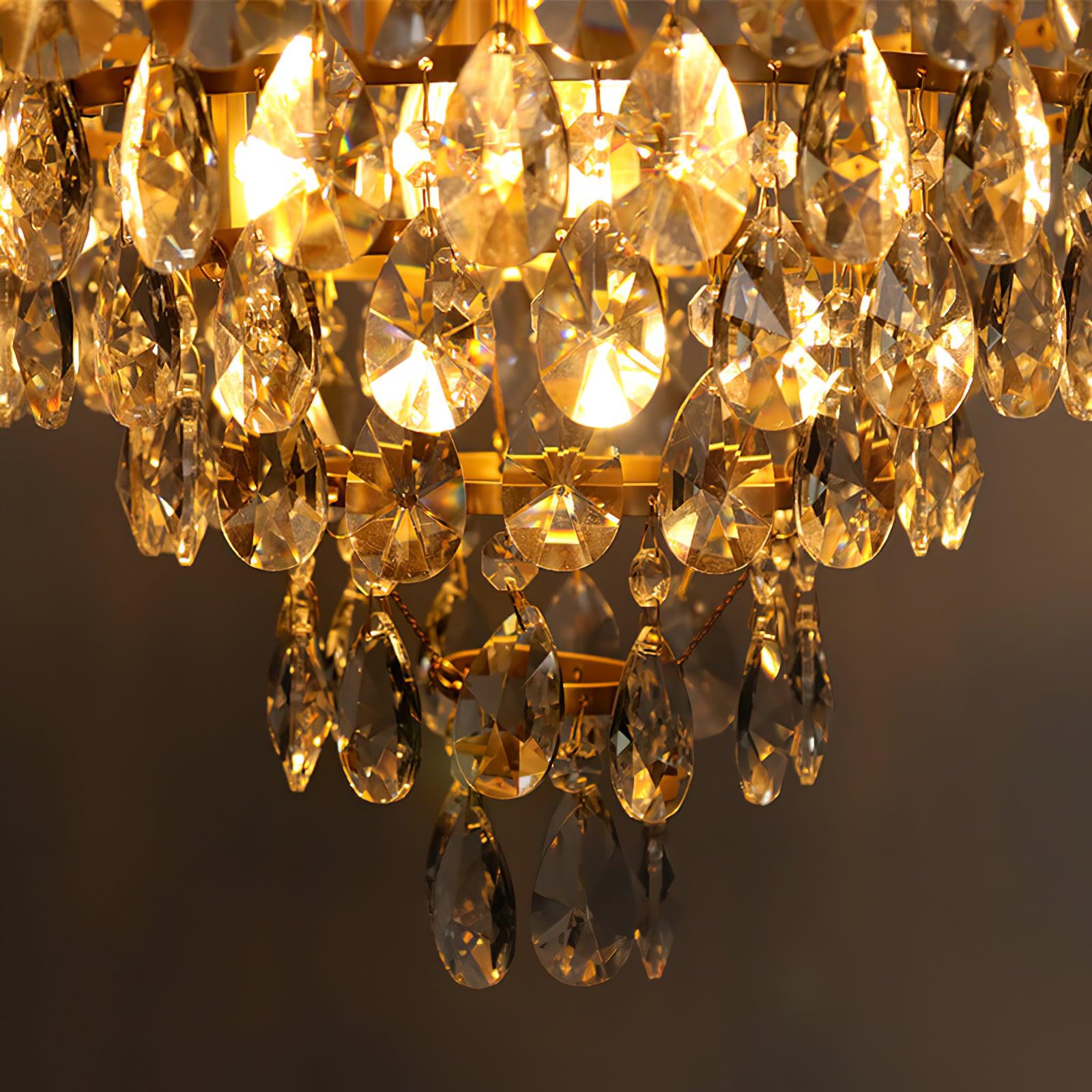 Vintage Crystal Crown Chandelier