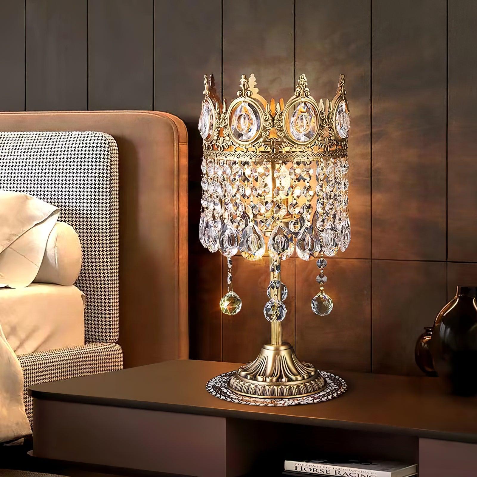 Vintage Crystal Task lamp Table Light