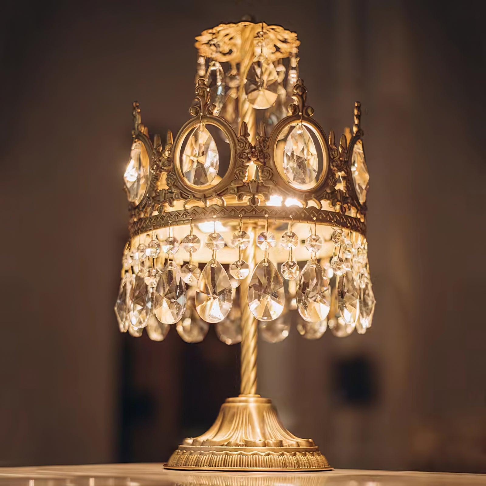 Vintage Crystal Task lamp Table Light