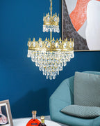 Vintage Crystal Crown Chandelier
