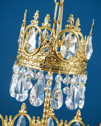 Vintage Crystal Crown Chandelier