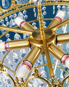 Vintage Crystal Crown Chandelier