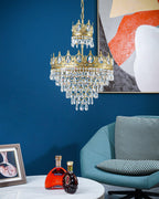 Vintage Crystal Crown Chandelier