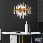 Vintage Antique Brass Electrolier Chandelier