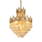 Vintage Crystal Crown Chandelier