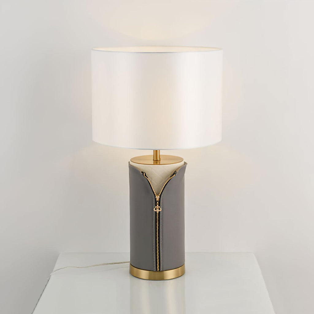 Vintage Leather Accent lamp Table Lamp