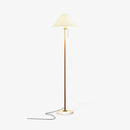 Vintage Pleated Tall Lamp Floor Lamp