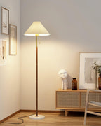 Vintage Pleated Tall Lamp Floor Lamp