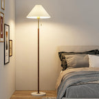 Vintage Pleated Tall Lamp Floor Lamp