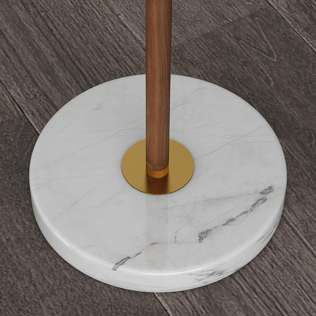 Vintage Pleated Tall Lamp Floor Lamp
