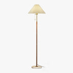 Vintage Pleated Tall Lamp Floor Lamp