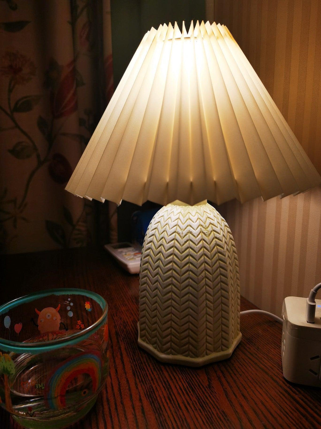 Vintage Pleated Task lamp Table Lamp