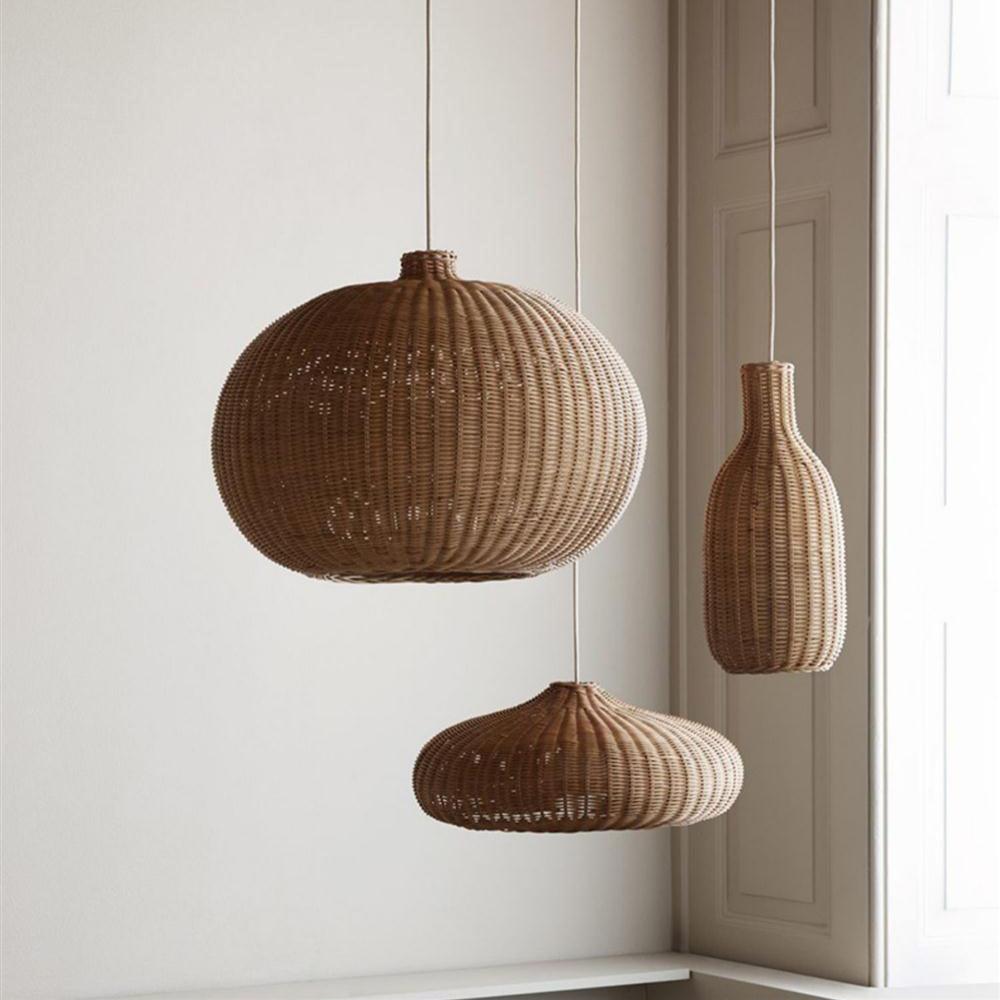 Vintage Rattan Hanging light Pendant Lamp