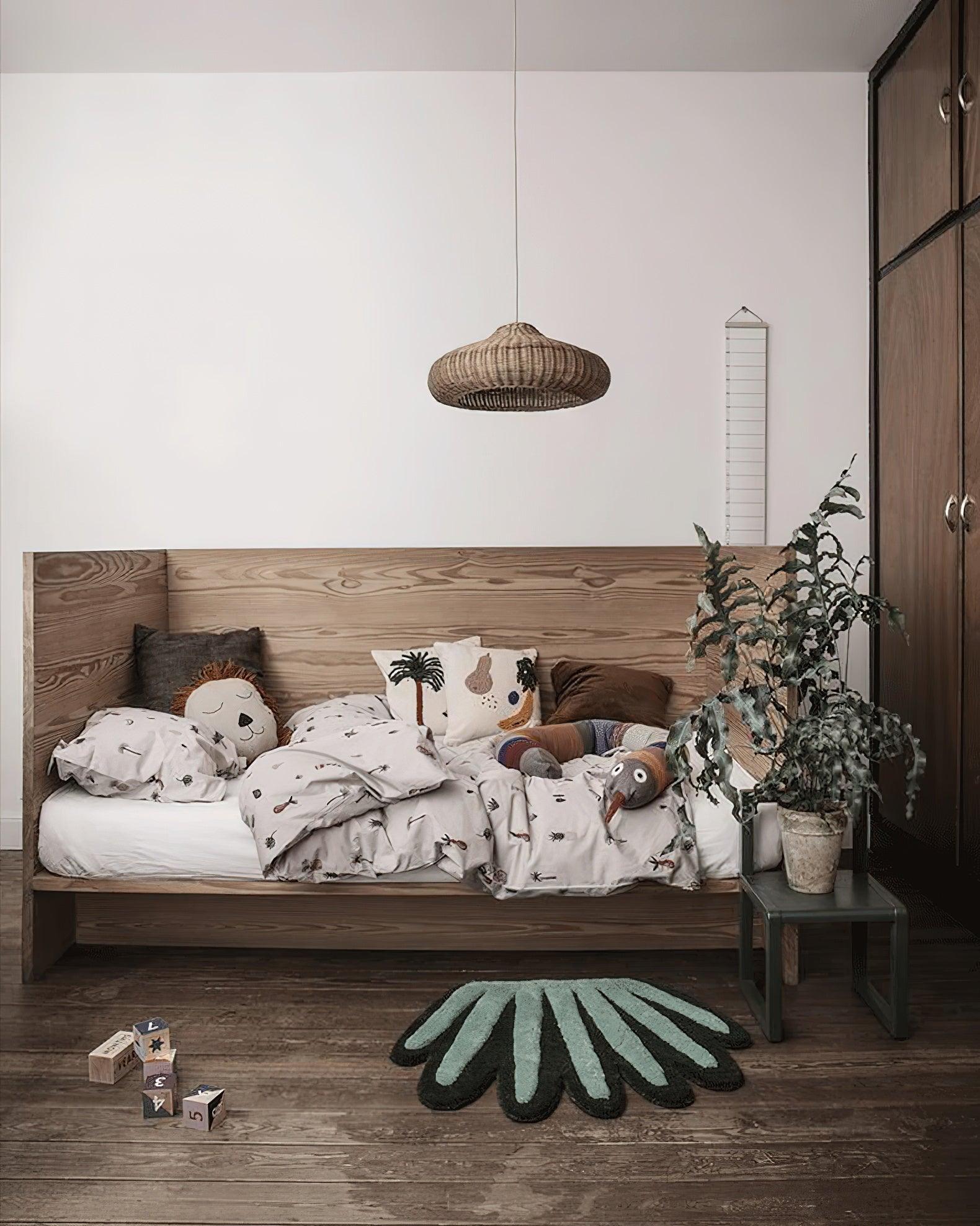 Vintage Rattan Hanging light Pendant Lamp