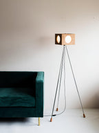 Vintage Tripod Camera Uplight Lamp Floor Lamp