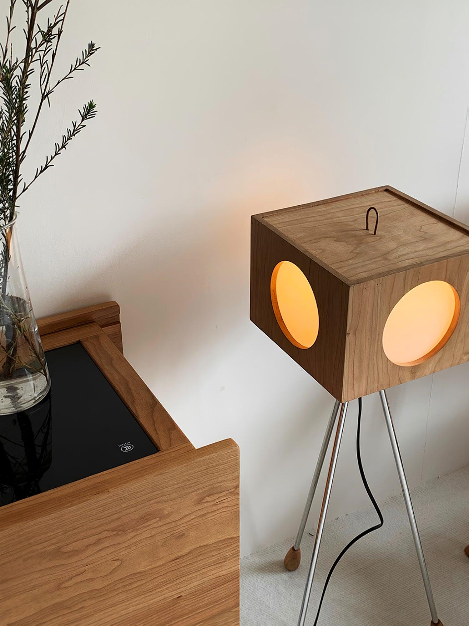 Vintage Tripod Camera Uplight Lamp Floor Lamp