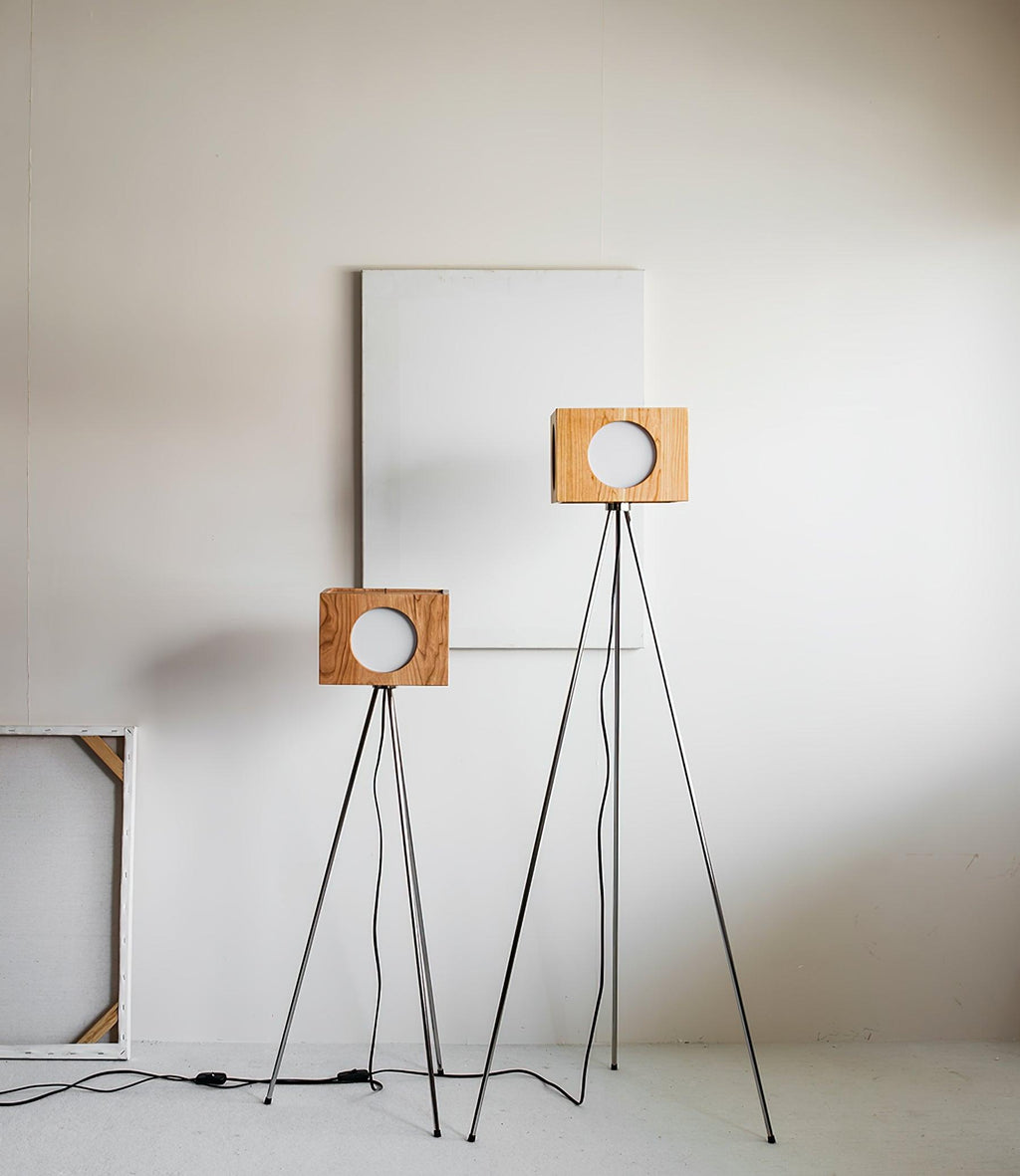 Vintage Tripod Camera Uplight Lamp Floor Lamp