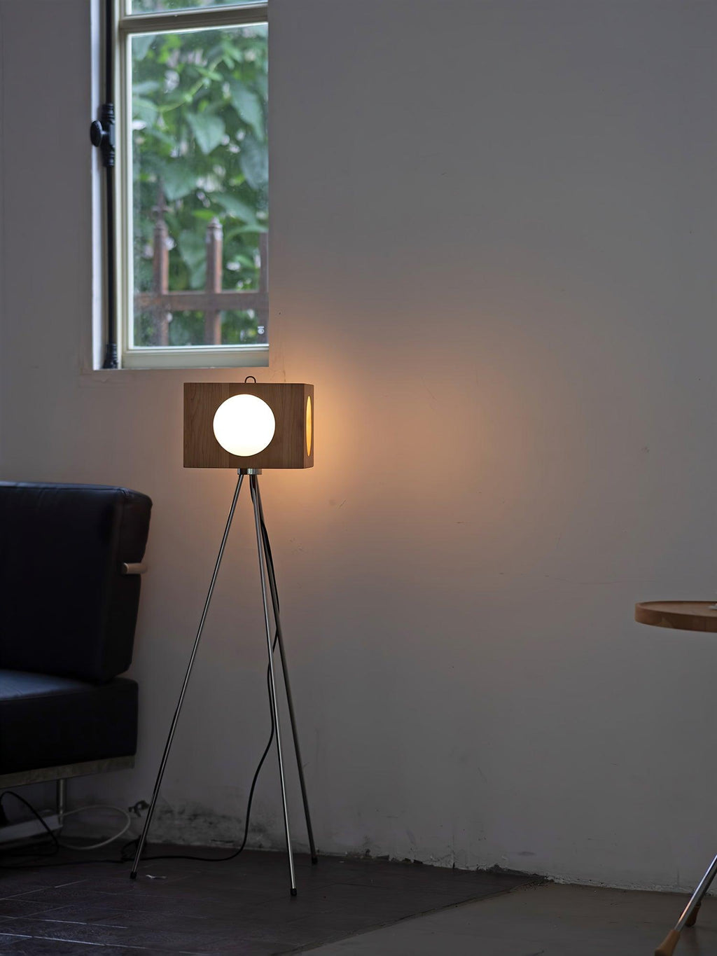 Vintage Tripod Camera Uplight Lamp Floor Lamp