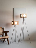Vintage Tripod Camera Uplight Lamp Floor Lamp