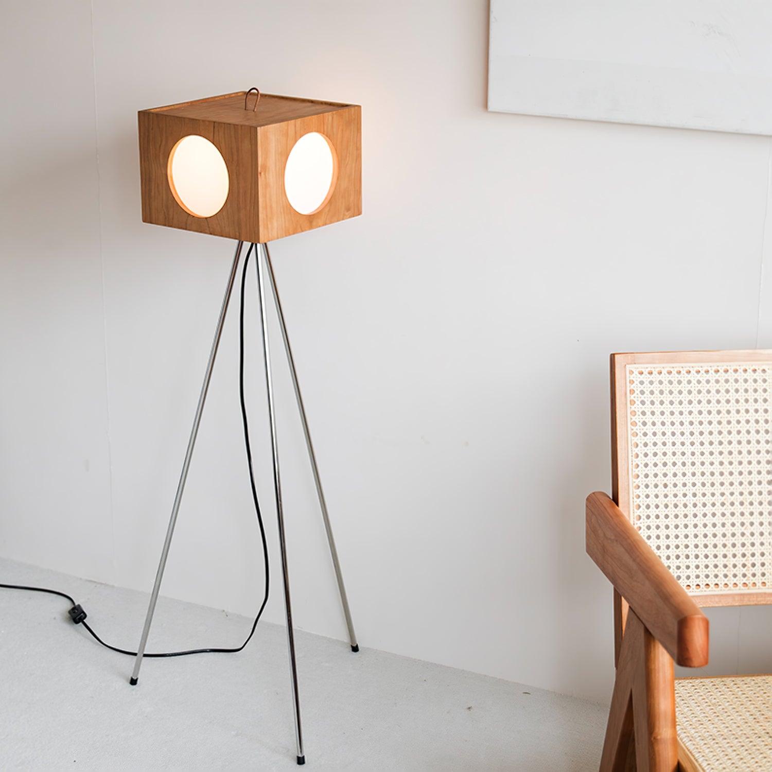 Vintage Tripod Camera Uplight Lamp Floor Lamp