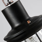 Vintage Wood Glass Ceiling fixture Chandeliers