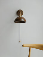 Vintage Wood Plug-in Sconce Wall Lamp