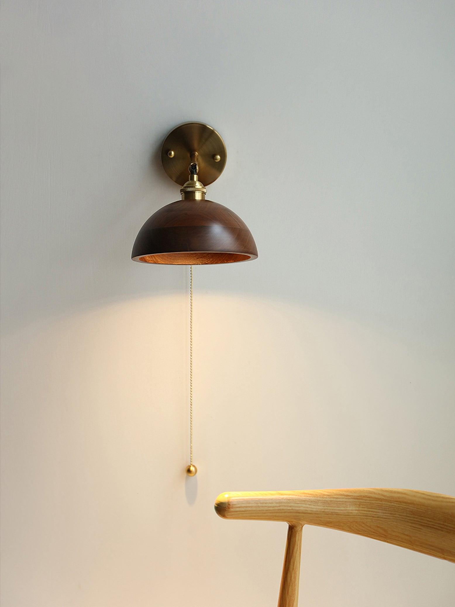 Vintage Wood Wall light fixture Wall Lamp