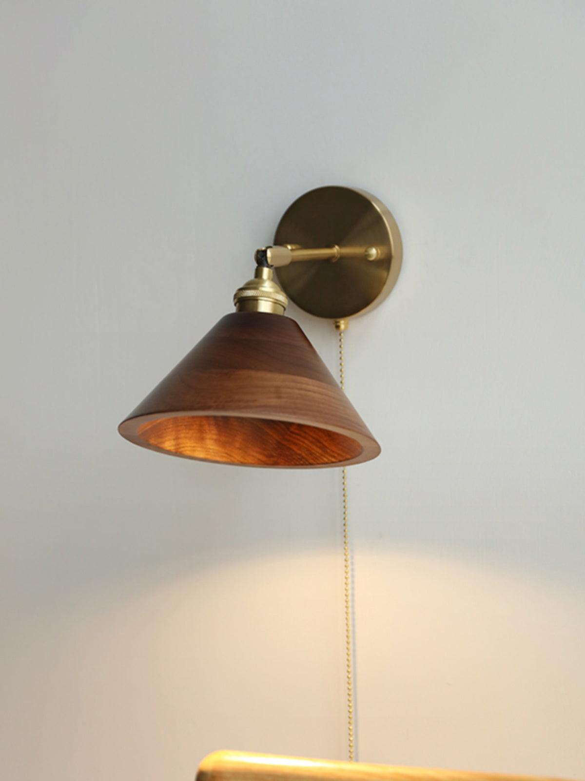 Vintage Wood Wall light fixture Wall Lamp