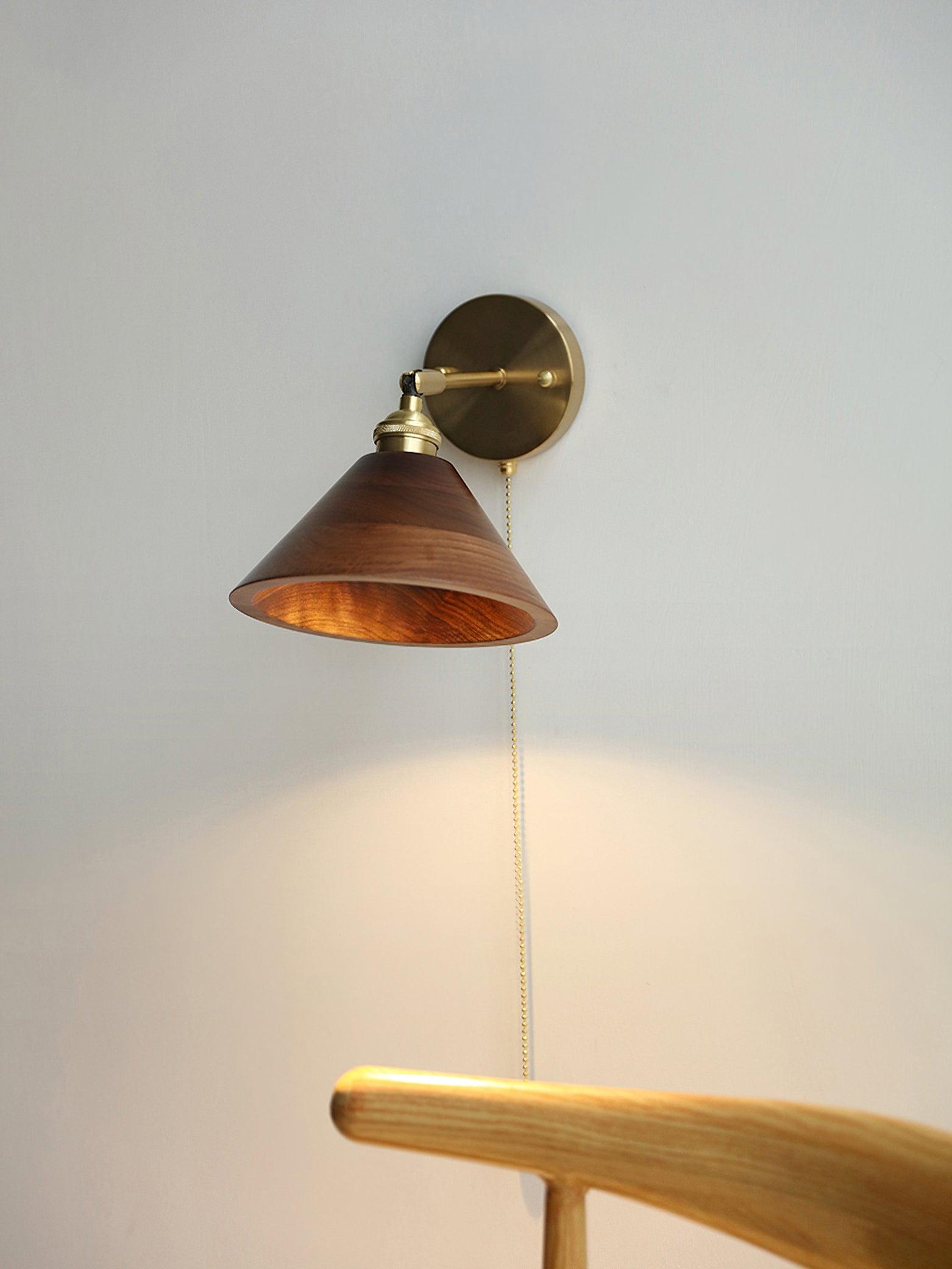 Vintage Wood Wall light fixture Wall Lamp
