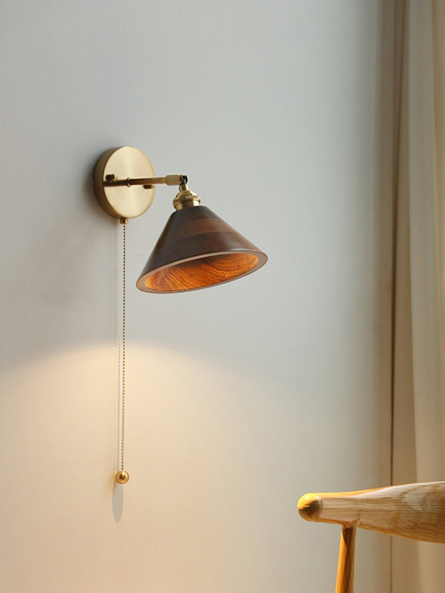 Vintage Wood Wall light fixture Wall Lamp