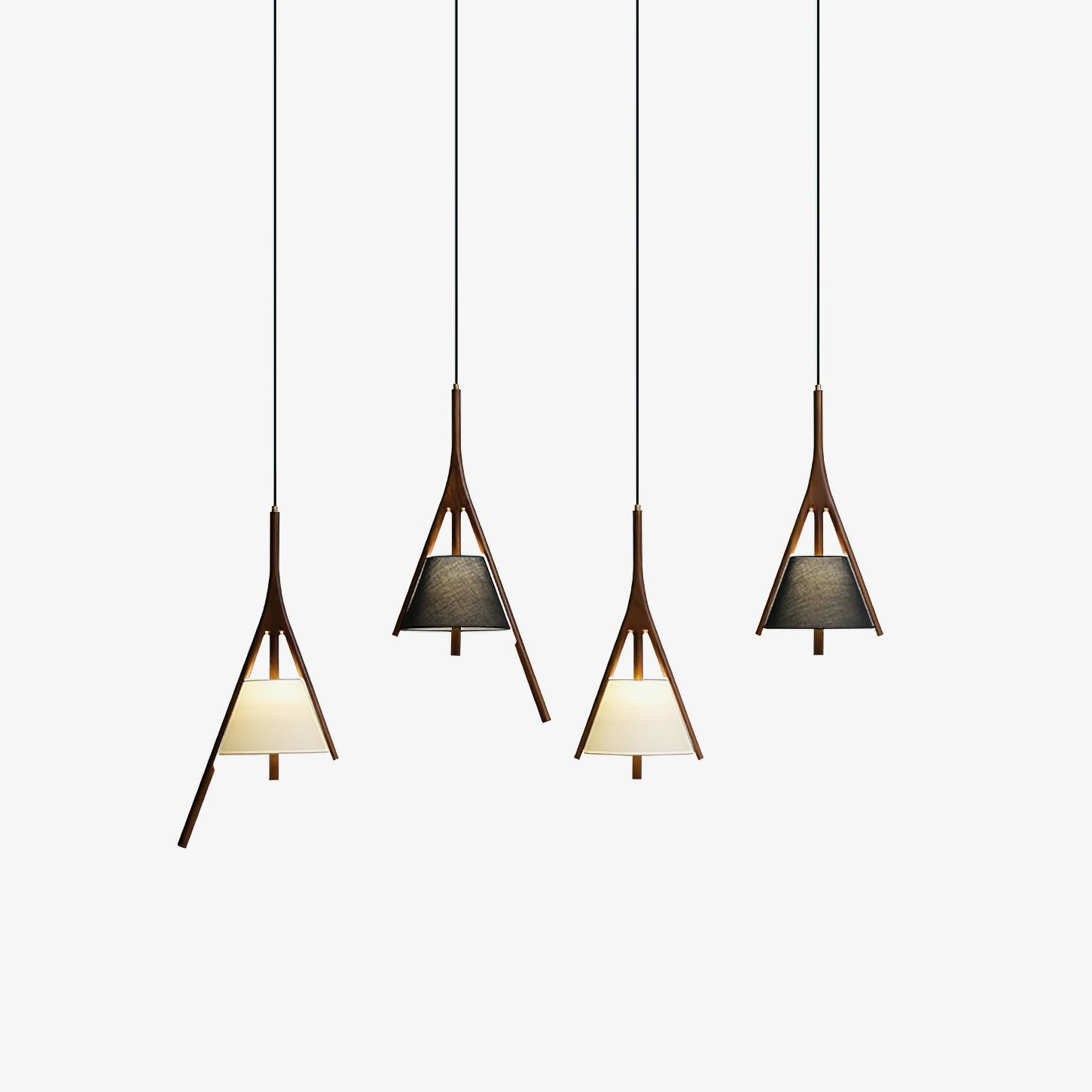 Nanzhi Wood Droplight Pendant Lamp