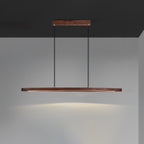 Walnut Arc Linear Ceiling light fitting Pendant Lamp