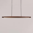 Walnut Arc Linear Ceiling light fitting Pendant Lamp