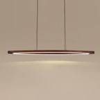 Walnut Arc Linear Ceiling light fitting Pendant Lamp