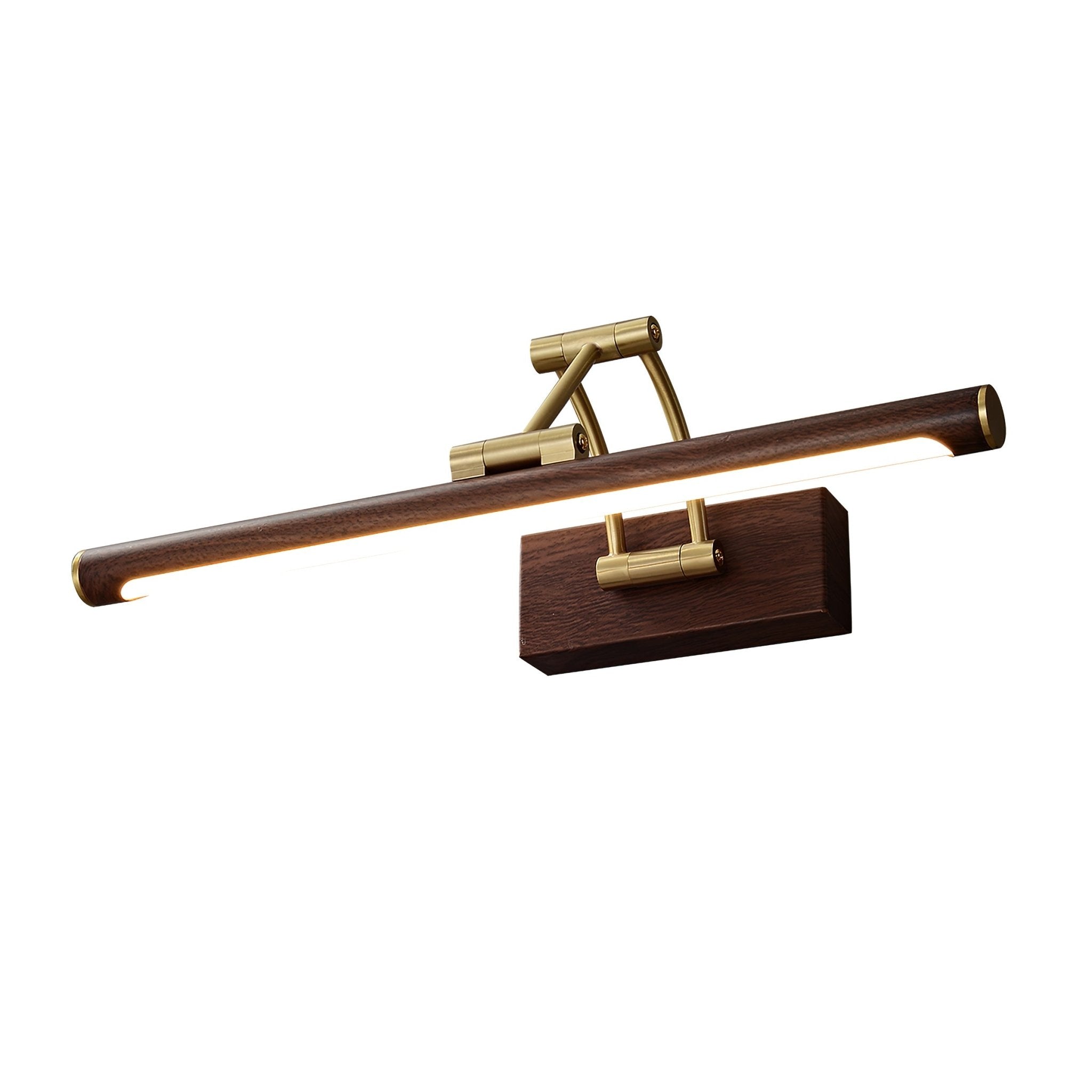 Walnut Color Linear Adjustable Lamp bracket Wall Light