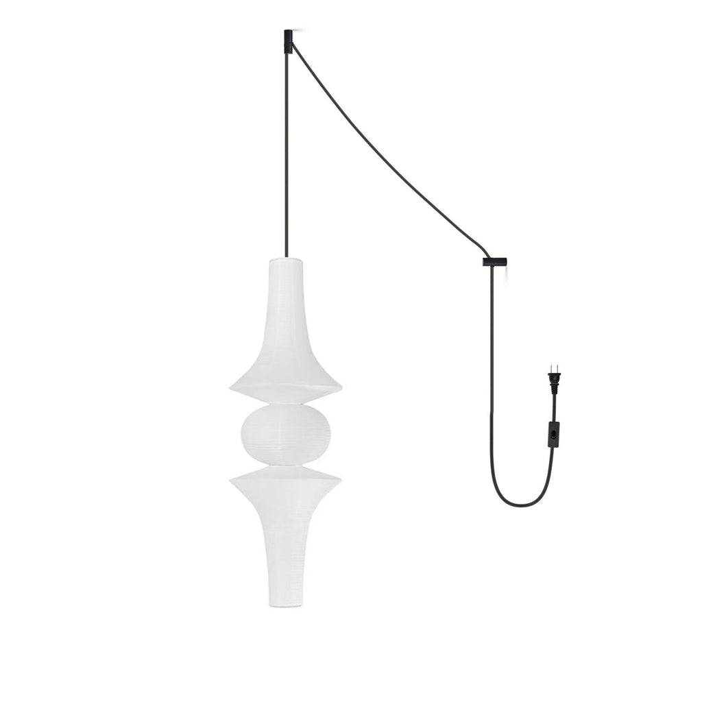 Washi Paper E Ceiling light fitting Pendant Swag Light