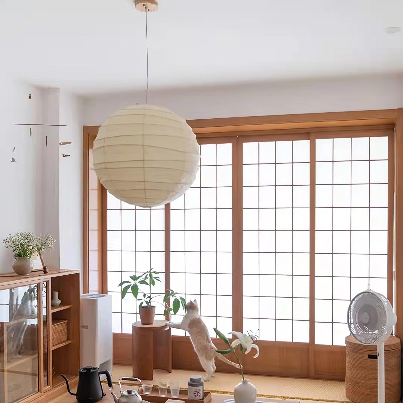 Washi Paper Hanging light Pendant Lamp