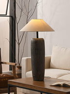 Weathered Wood Grain Torchiere Lamp Floor Lamp