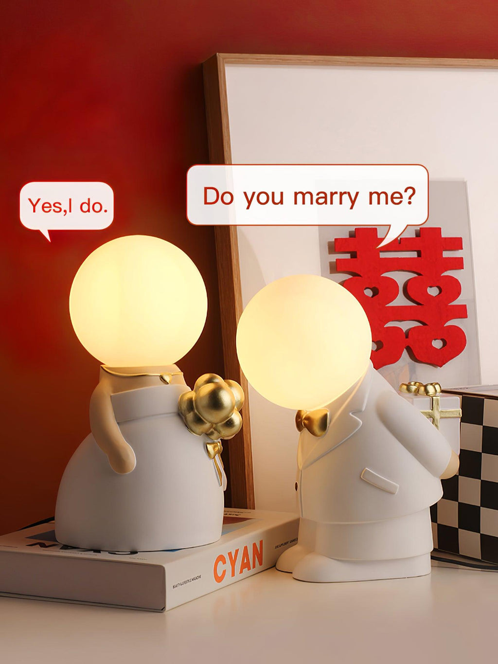 Wedding Decoration Built-in Battery Desk lamp Table Lamp