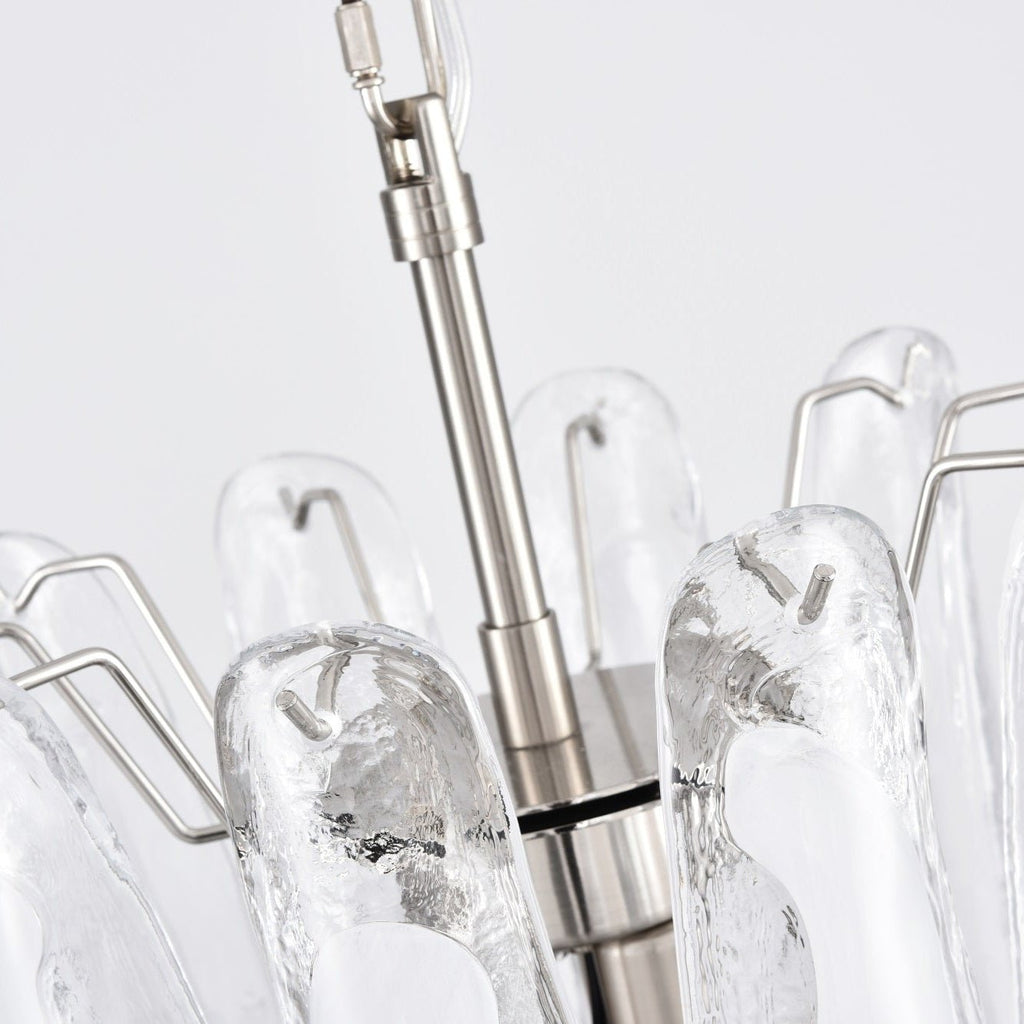 White Cloud Glass Petals Chandelier