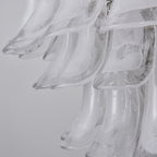 White Cloud Glass Petals Chandelier