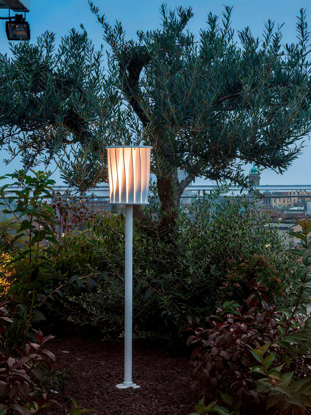 White Column Patio light Outdoor Light